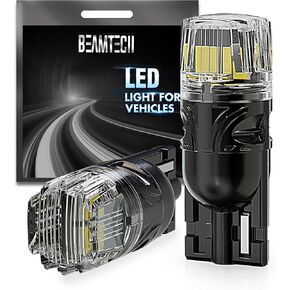 مصابيح BEANTECH 7440 7443 LED للأضواء العكسية، 6500K أبيض فائق السطوع 7441 992 T20 W21W 7444 LED لأضواء وقوف السيارات الخلفية للفرامل الخلفية، حزمة من 2