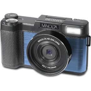 Minolta MND30 30 MP / 2.7K Ultra HD Digital Camera (Black)