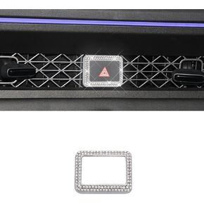 Bling for Honda Car Accessory Gear Display Frame Cover Fit for 11th Gen Honda Accord Civic CR-V 2024.(Silver 7)