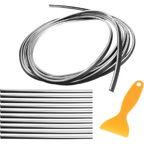 Motoforti Universal Car Air Conditioner Vent Outlet Trims, Interior Accessories, Car Decorative Filler Insert Strip Line, 300cm 9.84ft, PVC, Multicolor, 1 Set