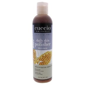Cuccio Naturale Daily Skin Body Polisher - Soothes And Softens Your Skin - Gentle Exfoliation Process - Lifts Dead Cells From The Skin’s Surface - Radiant Skin - Milk And Honey - 8 Oz
