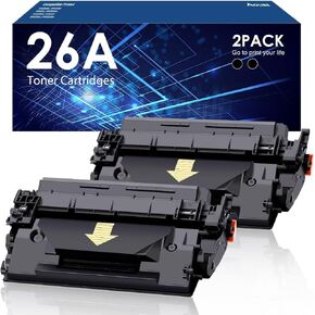 26A Toner Cartridge Black High Yield Compatible for HP 26A CF226X CF226A 26X use with HP Laserjet Pro MFP M426fdw M402 M402dn M402dne M402dw Printer (2 Pack)