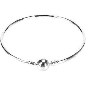 S925 Sterling Silver Pandora Women's Snake Bracelet, DIY Fashion Bracelet, Love Heart, Charm Bracelet