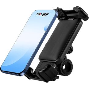 Motorcycle Phone Mount Octopus Bike Phone Holder with Vibration Dampener & High-Speed Secure Lock Bike Phone Mount for Handlebar or Rearview Mirror Fit for Most Smartphones