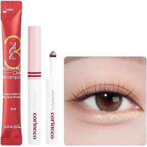 Shimmer Glitter Eye Maker Volume Eyeshadow Stick Quick-Hara Glitter Eye Makeup K-Beauty #01 Morning Sunlight Long Lasting Sparkle Glow Light