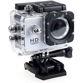 TEDATATA HD 1080P Action Camera 30m Underwater Waterproof Camera with Mounting Accessories forTraveling，Vlogging，Sports (Black)