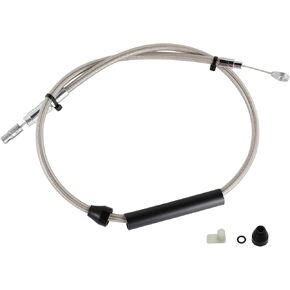 16" Hanger Handlebars Clutch Cables Extended Clutch Line Kit for 2018-Later Harley Softail Street Bob/Fat Boy/Breakout/Fat Bob/Sport Glide/Heritage Classic/Low Rider/Slim,Black
