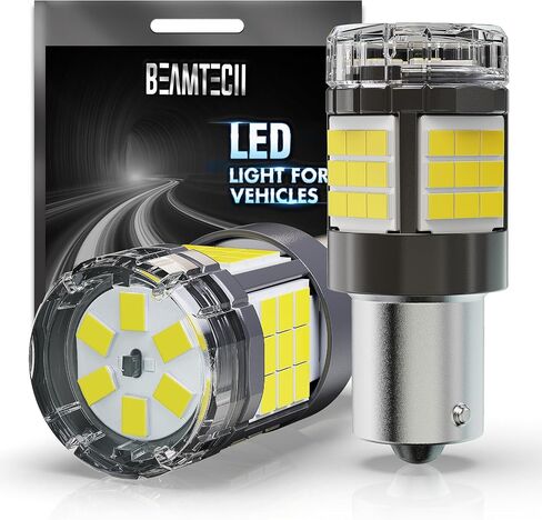 BEANTECH 7440 7443 LED Bulbs for Reverse Lights, 6500K White Super Bright 7441 992 T20 W21W 7444 LED for Back Up Tail Brake Parking Lights, Pack of 2 in Saudi Arabia