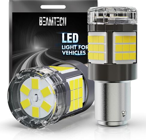 BEANTECH 7440 7443 LED Bulbs for Reverse Lights, 6500K White Super Bright 7441 992 T20 W21W 7444 LED for Back Up Tail Brake Parking Lights, Pack of 2 in Saudi Arabia