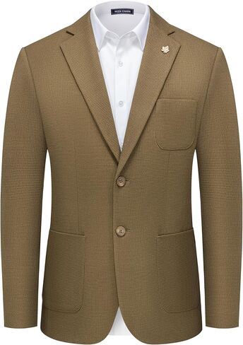WEEN CHARM Men's Casual Knit Blazer Slim Fit Lightweight Sport Coat Two Button Suit Jackets in Saudi Arabia