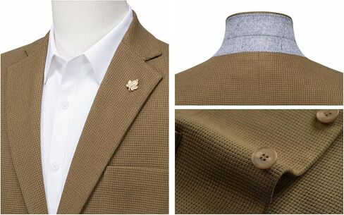 WEEN CHARM Men's Casual Knit Blazer Slim Fit Lightweight Sport Coat Two Button Suit Jackets in Saudi Arabia