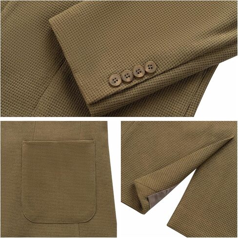WEEN CHARM Men's Casual Knit Blazer Slim Fit Lightweight Sport Coat Two Button Suit Jackets in Saudi Arabia