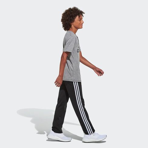بنطال الركض الرياضي التريكو الرياضي النشط للأولاد من adidas، أسود Iconic Adi، 4T in Kuwait