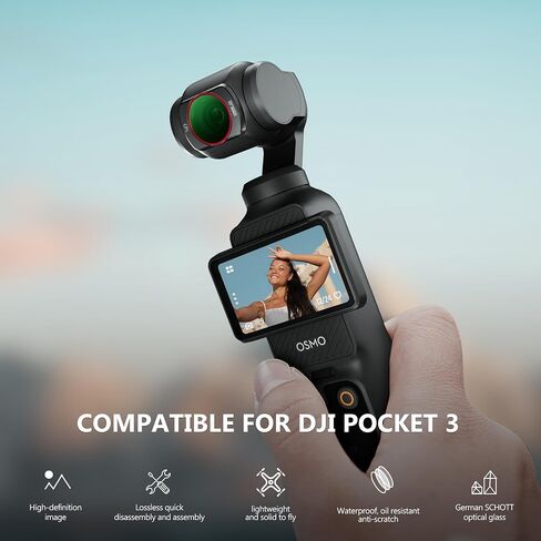 STARTRC ND Filter for Mini 4 Pro, Multi Coated ND256 Filter for DJI Mini 4 Pro Accessories Protection Drone Camera Lens(Aluminum Version) in Saudi Arabia