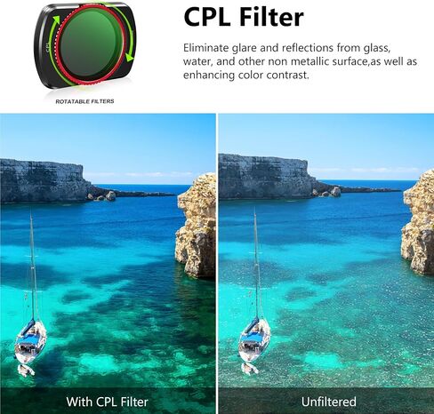 STARTRC ND Filter for Mini 4 Pro, Multi Coated ND256 Filter for DJI Mini 4 Pro Accessories Protection Drone Camera Lens(Aluminum Version) in Saudi Arabia