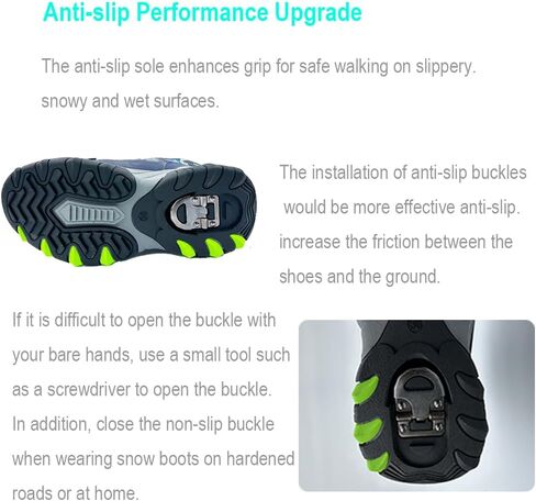 Boys Girls Snow Boots Big Kids Snow Boots Mid Calf Snow Boots Waterproof Slip Resistant Outdoor Boots Winter Boots Cold-weather Boots for Big Kids(size 5/5.5/6.5/7) in Saudi Arabia