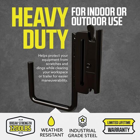 DC Cargo - E Track J Hooks (2" - 10 Pack) - Vertical E Track Accessories - Hanging Hooks for Your ETrack Rail System - Use in Enclosed Trailers, Box Trucks, Vans, Garage, Workshop & Warehouse in Kuwait