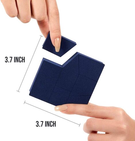 PONY EFFECT Block Sponge Foundation Blending Sponge | Makeup Blender Sponge for Dry or Wet Use | K-beauty in Saudi Arabia