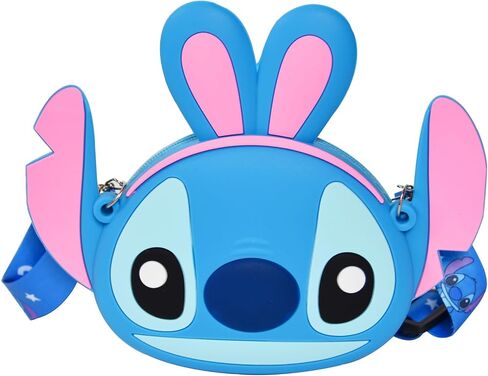 Stitch Crossbody Bag with Adjustable Shoulder Strap, Handbag with Zipper Cute Mini Anime Kitty Coin Wallet Purse in Saudi Arabia