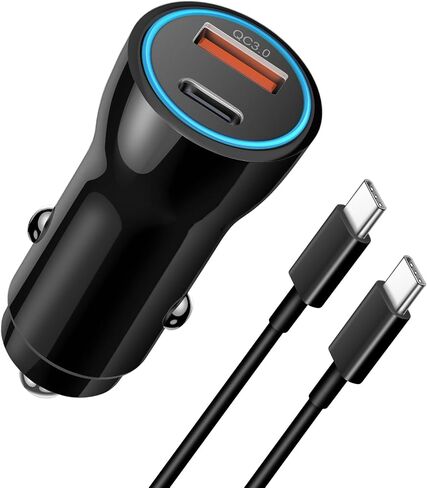 iPhone 15 Car Charger [ MFi Certified] 43W Dual Port USB C Car Charger Adapter with USB-C to C Fast Charging Cable for iPhone 15/15 Plus/15 Pro/15 Pro Max/14/13/12, iPad Pro/Air/Mini in Saudi Arabia