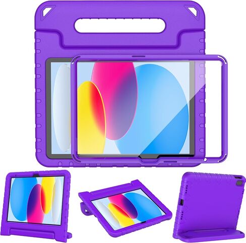 حافظة LTROP iPad الجيل العاشر للأطفال، حافظة iPad 10.9 2022، حافظة iPad الجيل العاشر، حافظة iPad 10 للأطفال، حافظة متينة قابلة للتحويل للأطفال الصغار لجهاز iPad 10.9 بوصة الجيل العاشر، أزرق in Kuwait