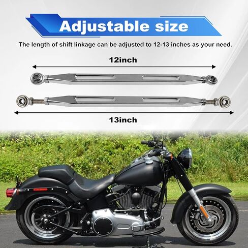 Shift Linkage Gear Shifter Compatible with Harley Softail Dyna Street Glide Touring Road King 1980-2024(Black) in Saudi Arabia
