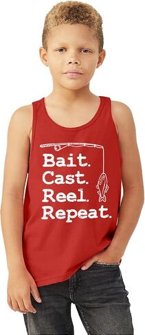 قميص بدون أكمام للشباب من Threadrock Boys Bait Cast Re Repeat in Kuwait