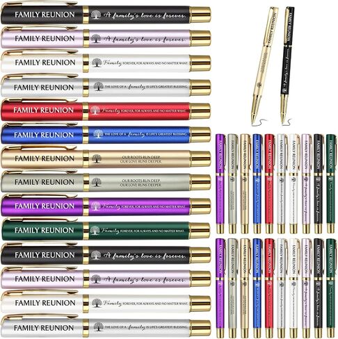 40 Pcs Family Reunion Gifts Family Reunion Party Favors Ballpoint Pen Family Appreciation Pens Thank You Pens Family Black Ink Pen Family Reunion Favor for Guest Men Women in Kuwait