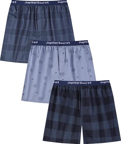 Men's Boxers Underwear 100% Cotton Printed Woven Boxers for Men Pack Boxer Shorts in Saudi Arabia