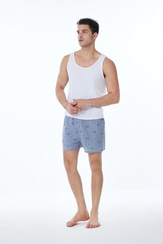 Men's Boxers Underwear 100% Cotton Printed Woven Boxers for Men Pack Boxer Shorts in Saudi Arabia