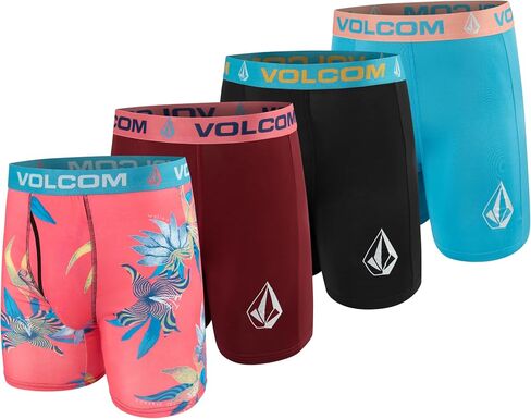 Volcom Mens Boxer Briefs Poly Spandex Performance Boxer Briefs Underwear in Saudi Arabia