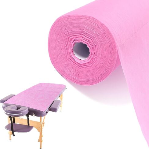 Buryeah 1 Roll 50 Pieces Disposable Non Woven Bed Sheets Massage Table Sheets Lash Bed Cover for Spa, Tattoo, Beauty Salon, Hotels, 32 x 71 Inch(Black) in Saudi Arabia