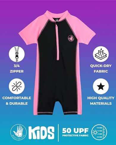 Body Glove Boys and Girls Short Sleeve One Piece Rash Guard Swimsuit Water Sport UPF 50+ Sun Protection Bathing Suits (2T-12) in Saudi Arabia