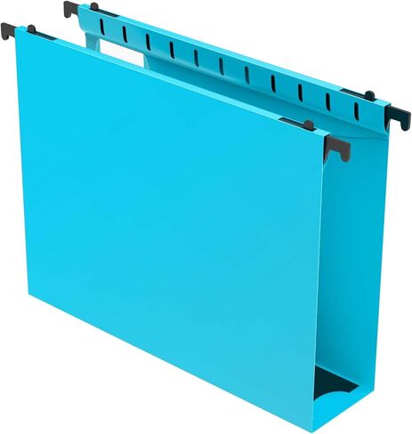 Extra Capacity Plastic Hanging File Folder Letter Size,12 Pack Reinforced Hang Folders with Heavy Duty 2 Inch Expansion,Durable Hanging Organizer Designed for Bulky Files(Black) in Saudi Arabia