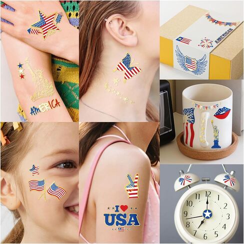 Temporary Tattoo for Kids Unicorn Rainbow Flower Cute-118 Glitter Styles Crown Swan Metallic Waterproof Groovy Fake Tattoos Body Face Tattoos Stickers Birthday Party Favors Decorations for Girls Boys in Saudi Arabia