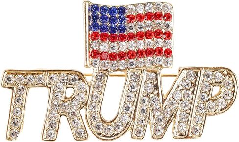 CCINEE America Brooch Trump Word Lable Souvenir Pin Badge Brooch for Patriotic Medal Take America Back Gift in Saudi Arabia