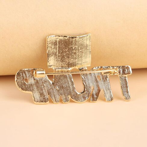 CCINEE America Brooch Trump Word Lable Souvenir Pin Badge Brooch for Patriotic Medal Take America Back Gift in Saudi Arabia