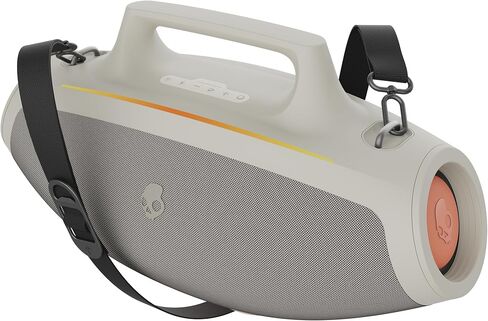 Skullcandy Barrel Bluetooth Boombox Speaker – Water-Resistant Wireless Portable Speaker, with LED Lightshow Mode, 12 Hour Battery, Multi-Link, & USB-C & USB-A Output Charging in Saudi Arabia
