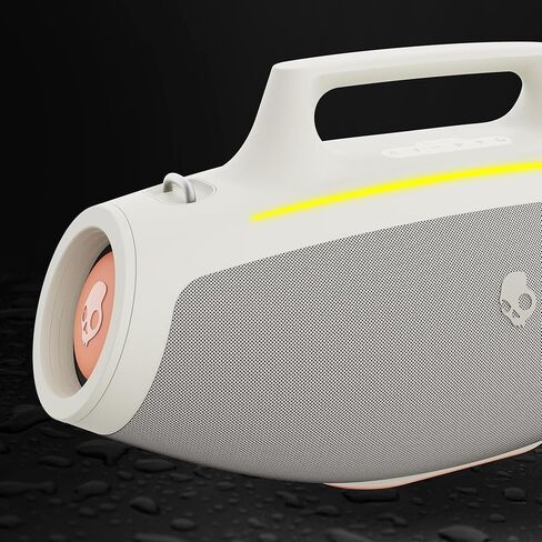 Skullcandy Barrel Bluetooth Boombox Speaker – Water-Resistant Wireless Portable Speaker, with LED Lightshow Mode, 12 Hour Battery, Multi-Link, & USB-C & USB-A Output Charging in Saudi Arabia