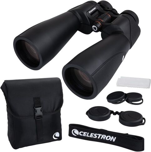 Celestron – SkyMaster Pro ED 20x80 Binocular – Astronomy Binocular with ED Glass – Large Aperture for Long Distance Viewing – Fully Multi-coated XLT Coating – Tripod Adapter and Carrying Case Included in Kuwait