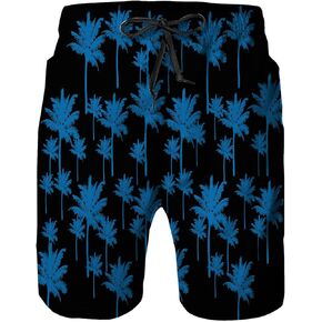 Mens Swim Trunks with Mesh Lining,Quick Dry Swimsuit Board Shorts Beach Pants Swimwear Bathing Suits