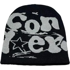 المرأة بيني Y2K محبوك قبعة النساء القبعات MEA Culpa Beanie اللاسلكية الشتاء متماسكة الرجال قبعة