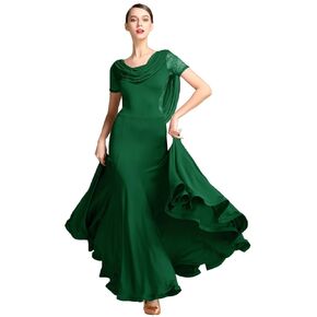 Exquisite lace Ballroom Dance Waltz Tango Standard Competition Dance Dress