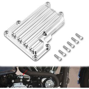 Twin Cam Engine Parts Chrome Gauge Pushrod Lifter Block Covers for Harley Road King FLHR Street Glide Fat Boy Softail Slim FLS Deuce FXSTD Street Bob (pushrod Block Cover)