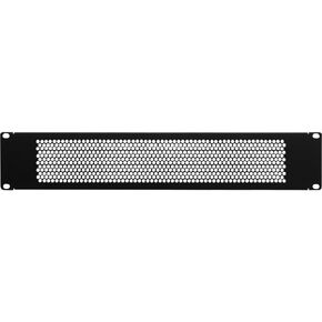 NavePoint 7U Blanking Panel, Perforated, Flanged, 19 inch Wide Network Server Rack or Server Cabinet, Filler Panel, Steel, Hardware Included