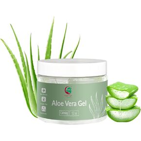 Aloe Vera Gel 12 oz | Unscented | For Face, Scalp & Hair | by Yogi’s Gift®