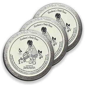 Garden Fresh Geranium & Grapefruit Bar Soap, Gardener Gift for Women & Men - 1 (4oz) Bar, All Natural Soap in a Low Waste Gift Tin from