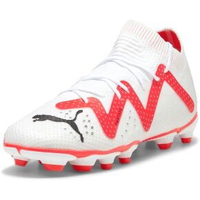 PUMA Future Pro Firm Ground/Artificial Ground (Little Kid/Big Kid) Puma White/Puma Black/Fire Orchid 2 Little Kid M