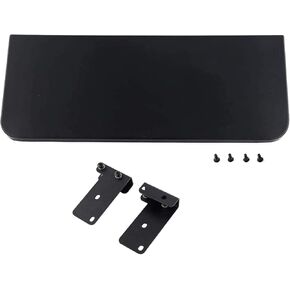 Folding Front Shelf with Bracket Fits for Traeger 20 Series Pellet Grills and Traeger Lil' Tex | Black Porcelain Steel (BAC361)