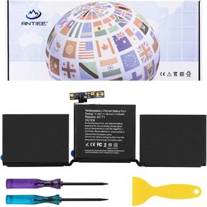ANTIEE A1707 Battery Replacement, A1820 Battery for MacBook Pro 15" (Late 2016, Mid 2017) Touch Bar EMC 3072 EMC 3162 MLH32 MLH42 MLW72 MLW82 MPTR2 MPTT2 MLH52 MLW92 MPTU2 MPTV2 MPTW2 MPTX2